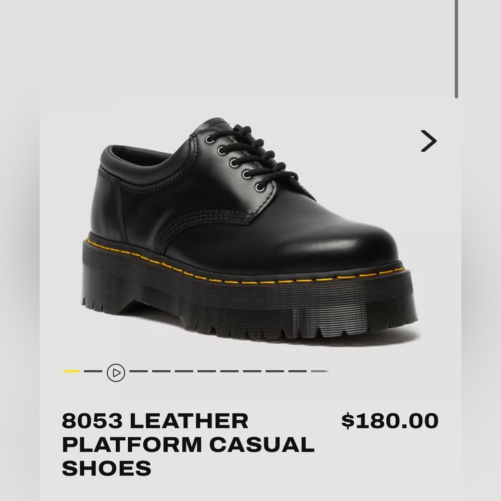 Dr Martens - 8053 Leather Platform Casual Shoe